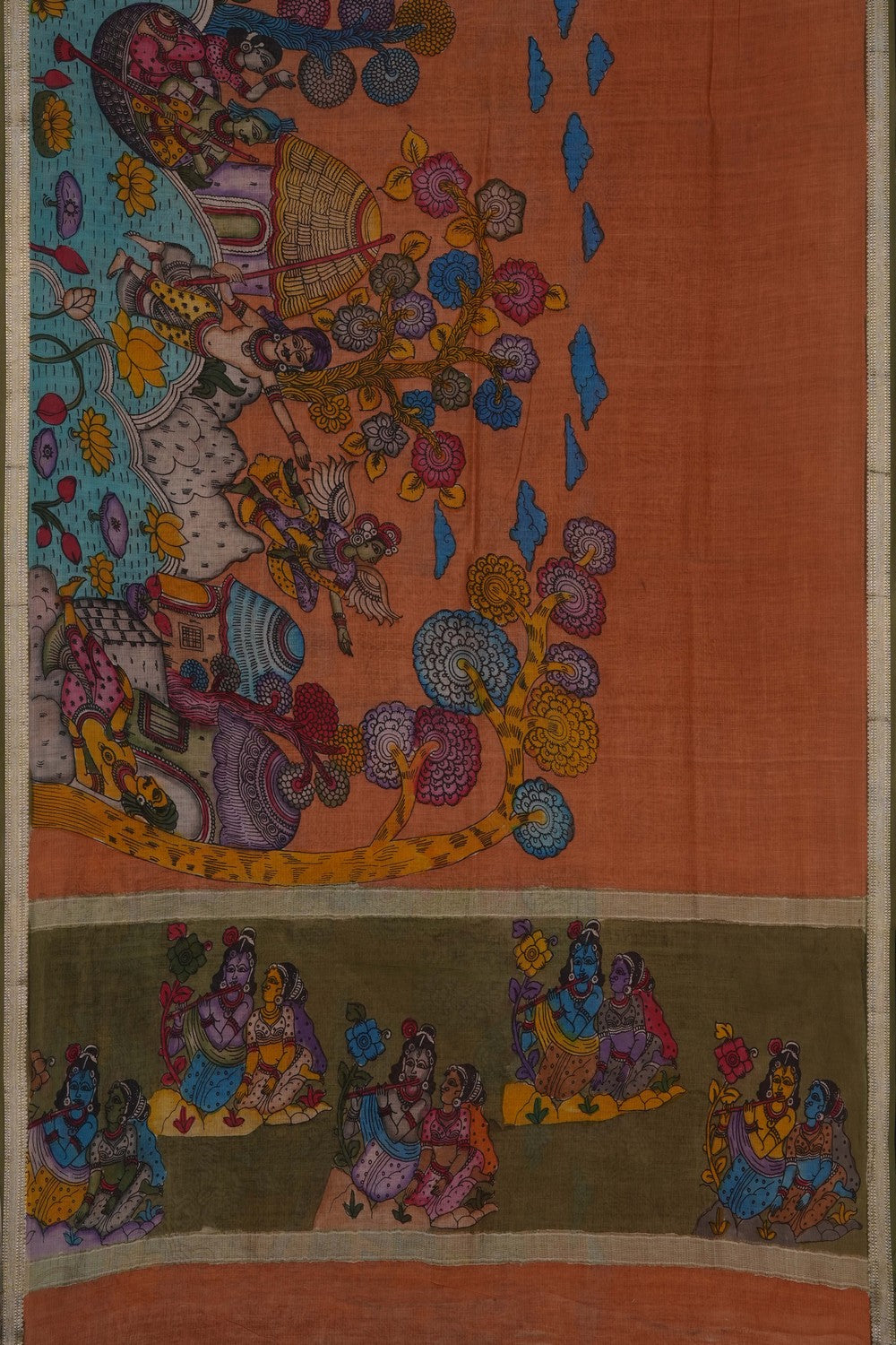Image of Kalamkari Painting Saree