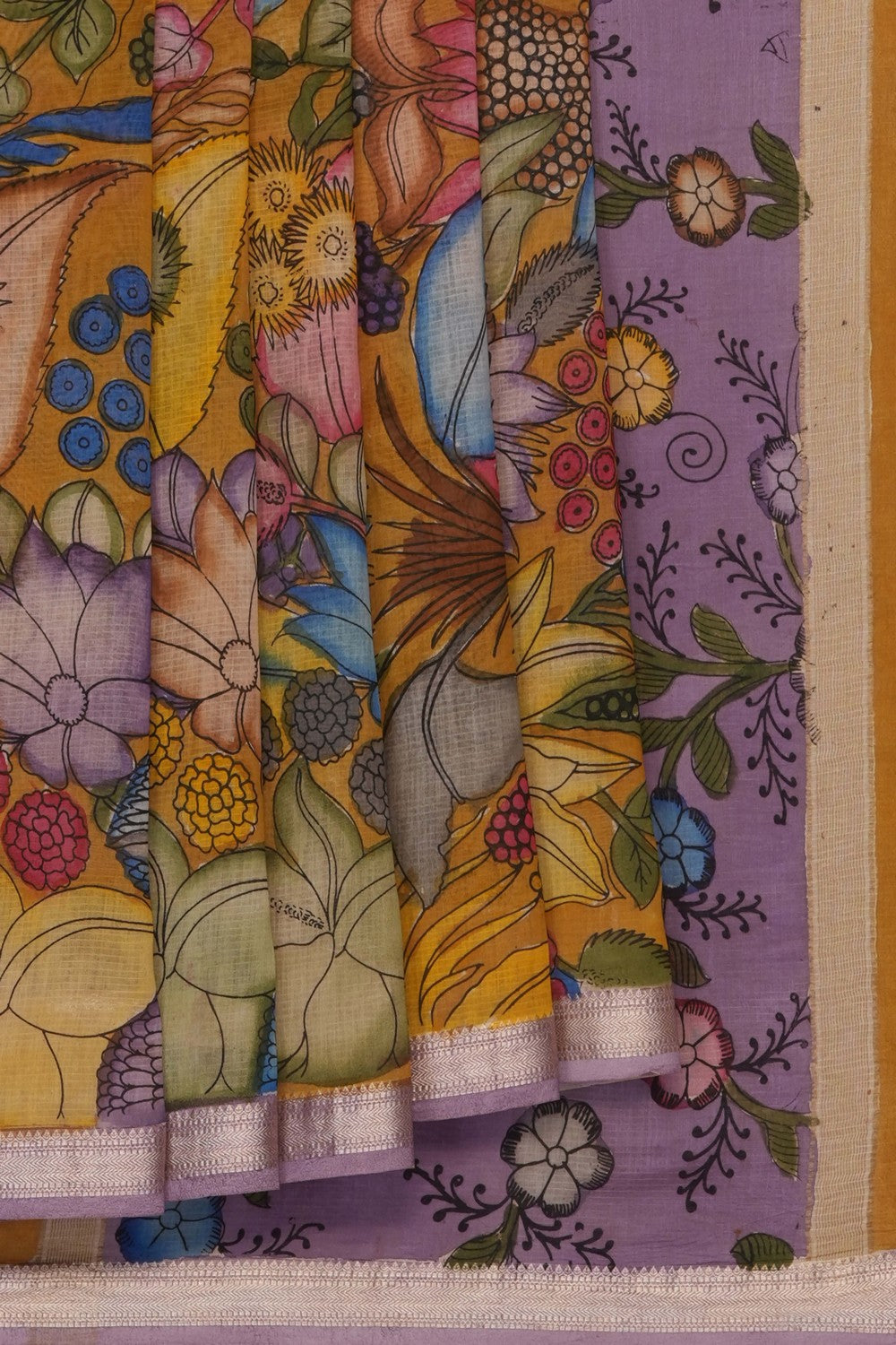 Image of Kalamkari Painting Saree