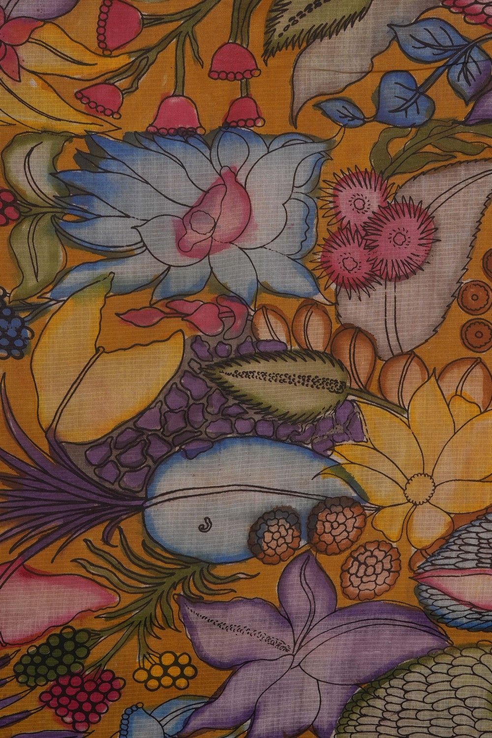 Image of Kalamkari Painting Saree