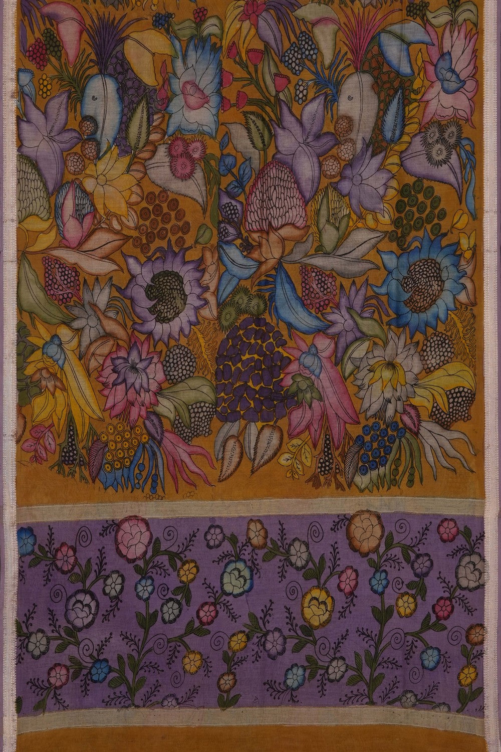 Image of Kalamkari Painting Saree