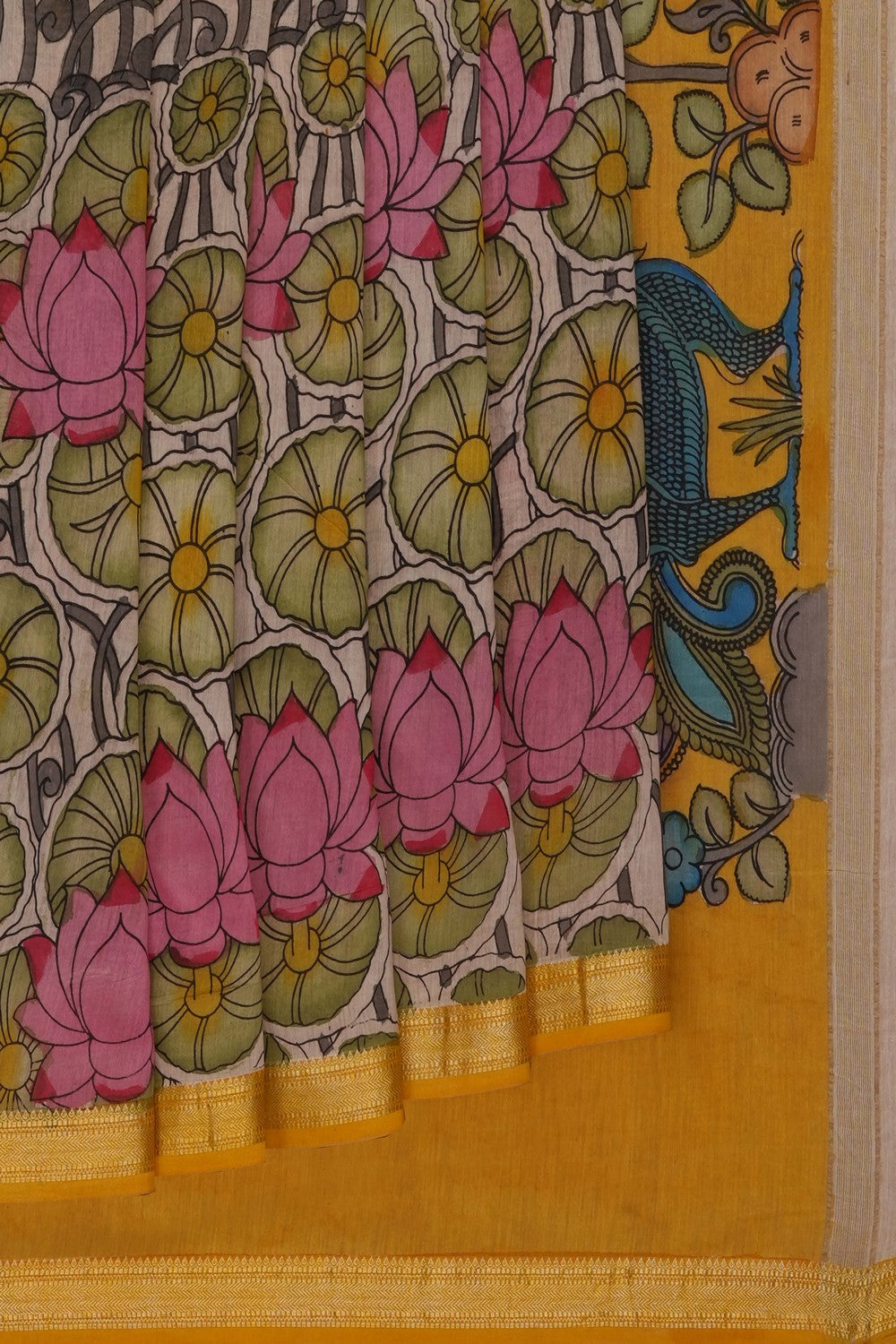 Image of Kalamkari Painting Saree