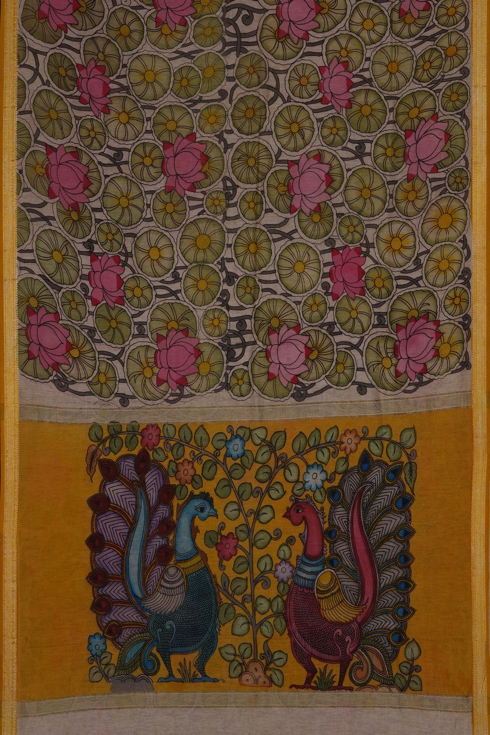 Image of Kalamkari Painting Saree