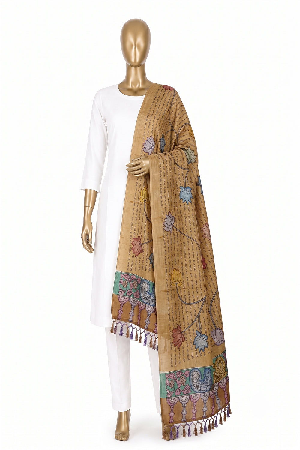 Image of Kalamkari Painting Dupatta