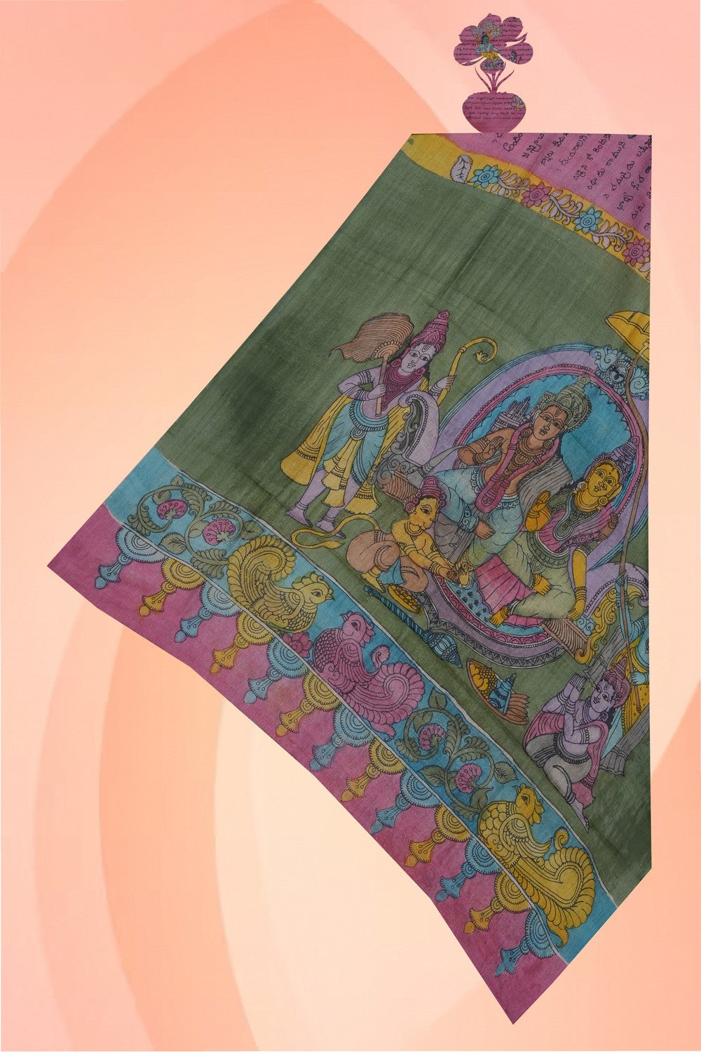Image of Kalamkari Painting Dupatta