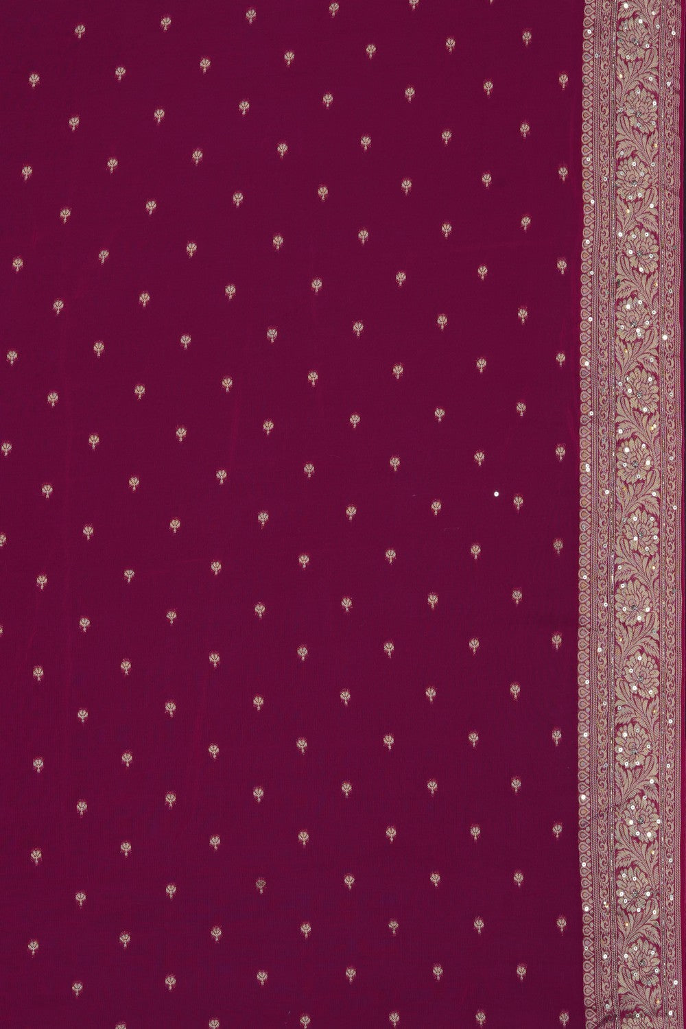 Image of Pink Embroidery Georgette Saree