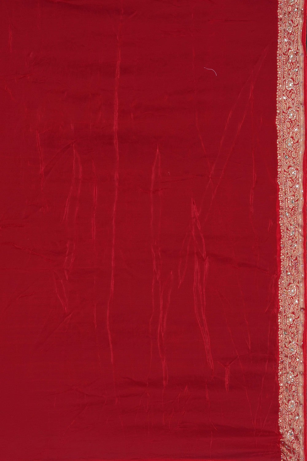 Image of Mustard Embroidery Silk Saree