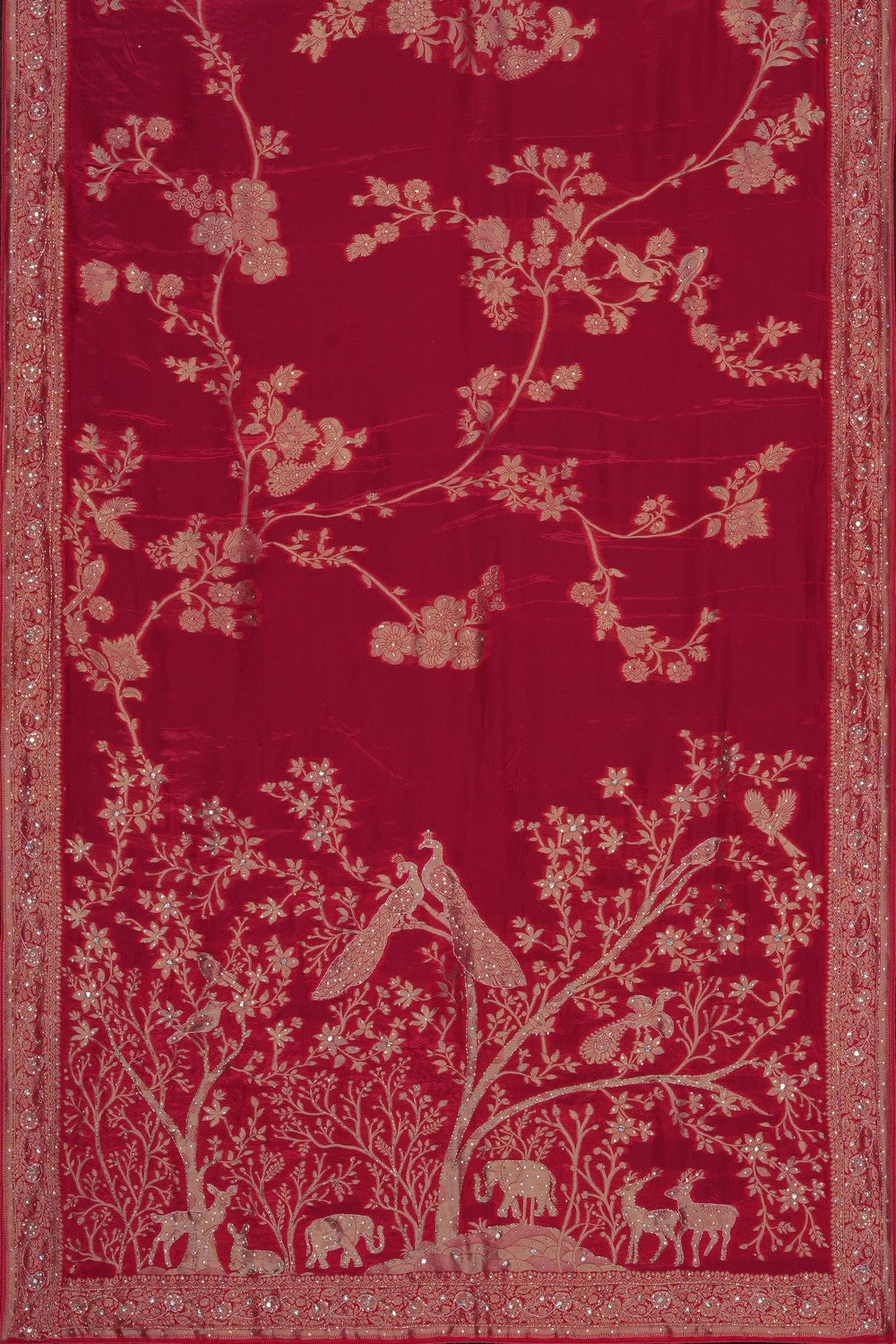 Image of Pink Embroidery Silk Saree