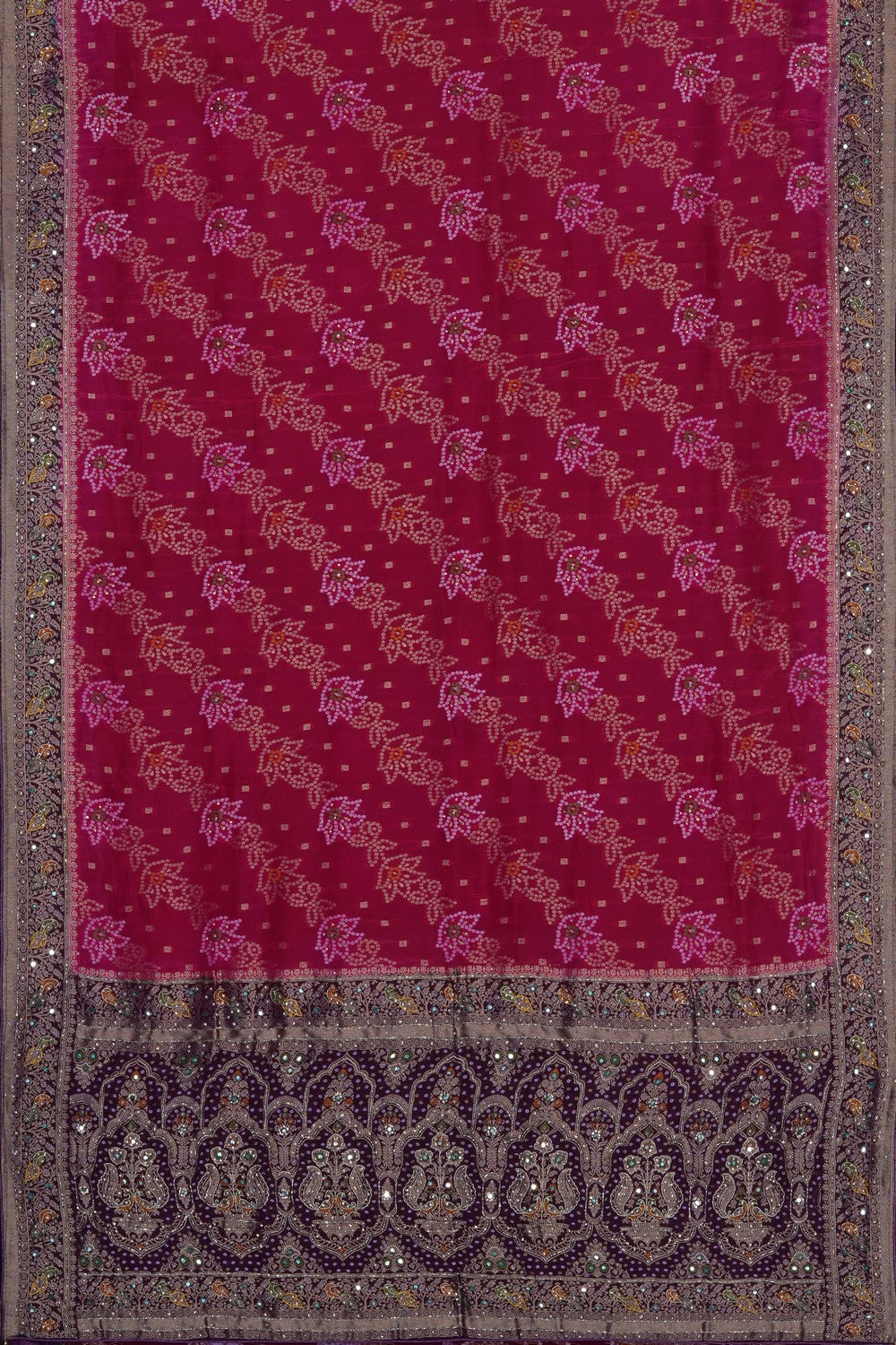 Image of Pink Embroidery Georgette Saree