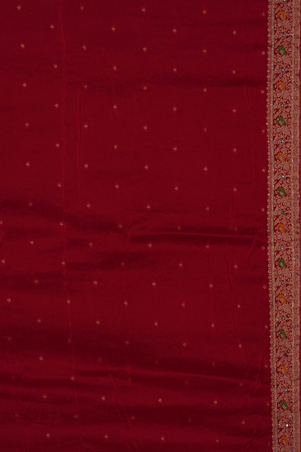 Image of White Embroidery Georgette Saree