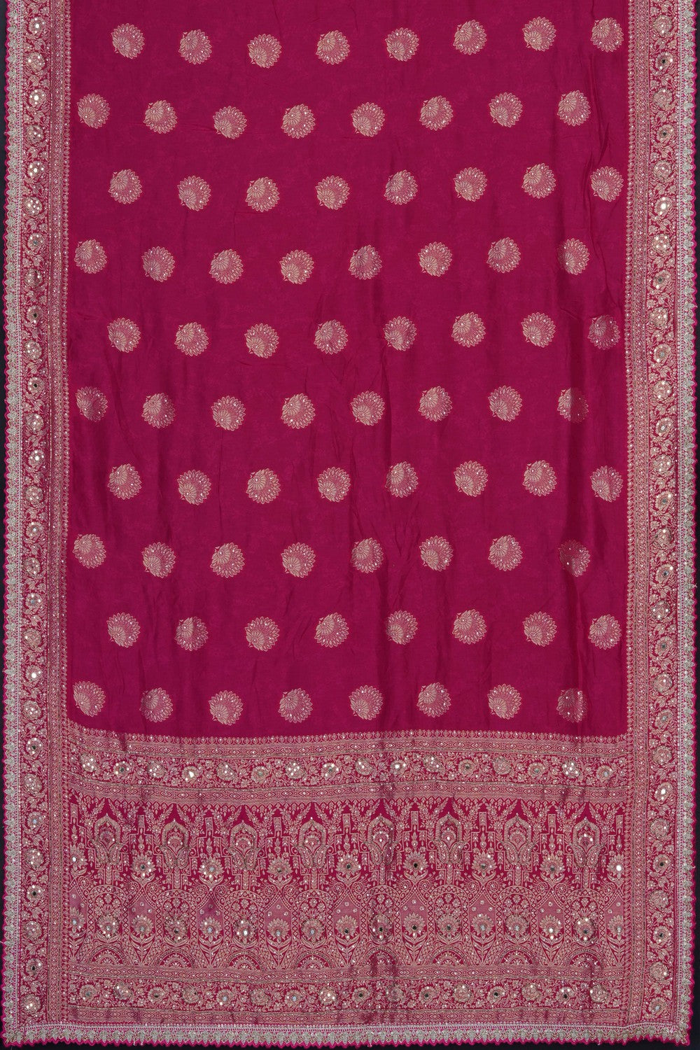 Image of Pink Embroidery Silk Saree