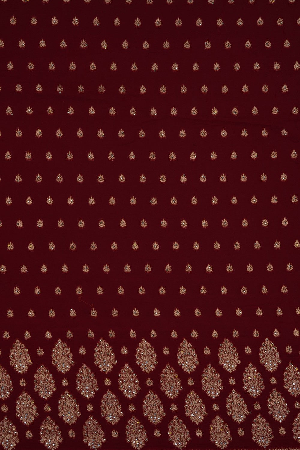 Image of Red Embroidery Georgette Saree