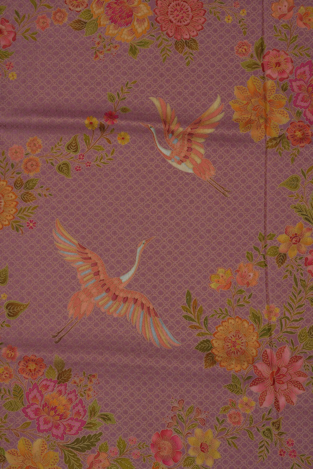 Image of Pink Brocade Silk Saree