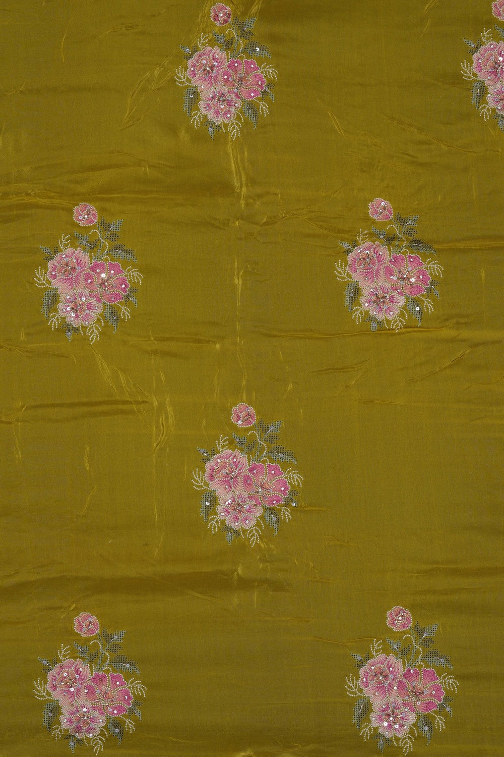 Image of Green Embroidery Saree