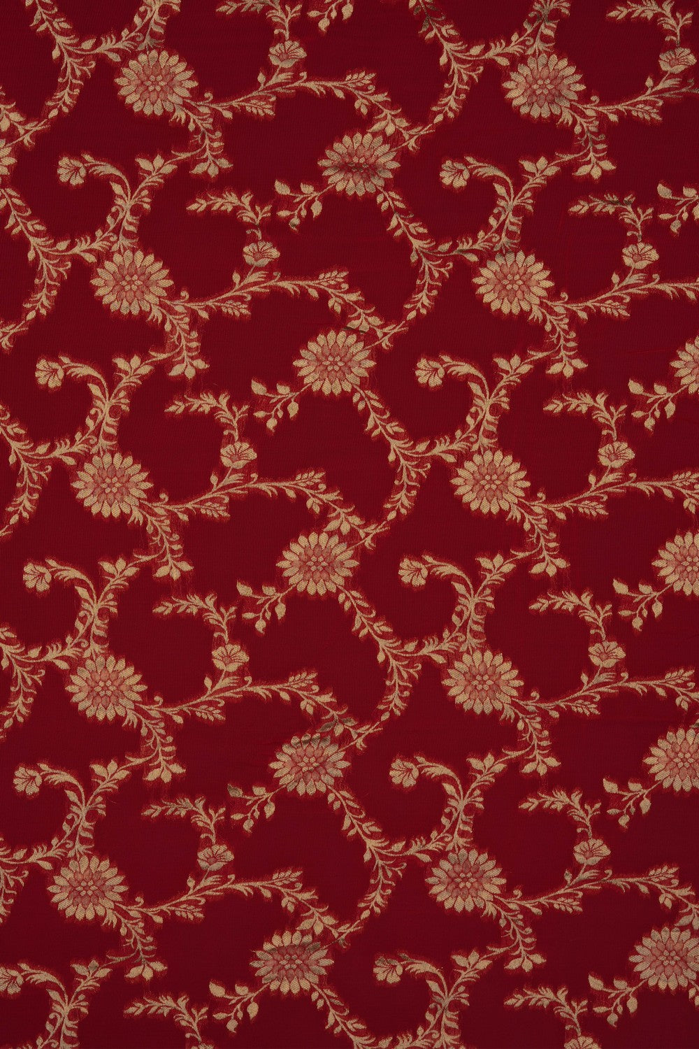 Image of Red Embroidery Georgette Saree