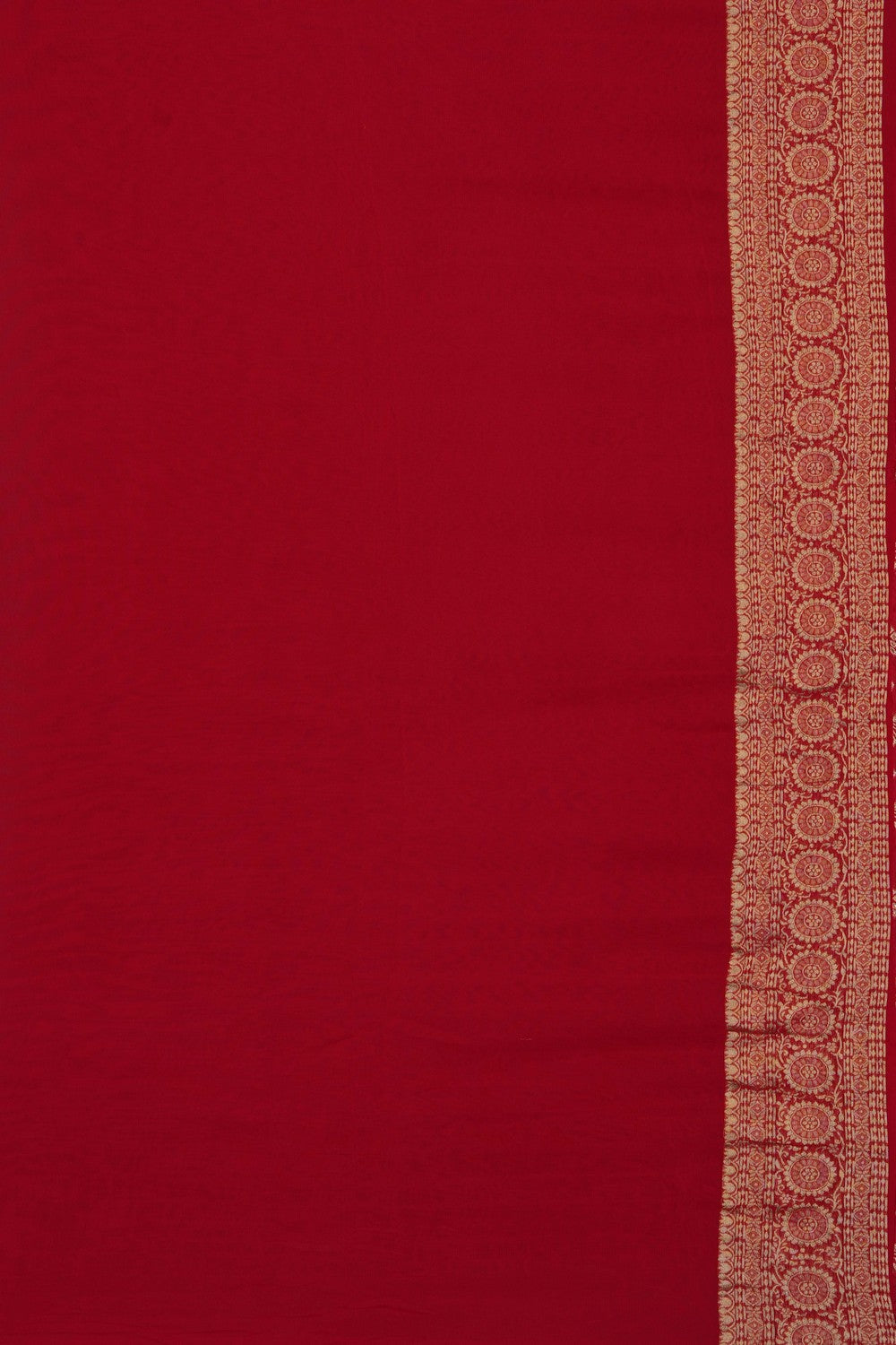 Image of Red Embroidery Georgette Saree