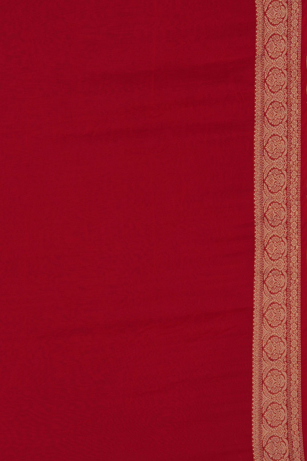 Image of Red Embroidery Silk Saree