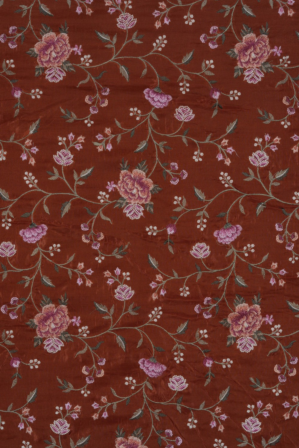 Image of Brown Embroidery Saree