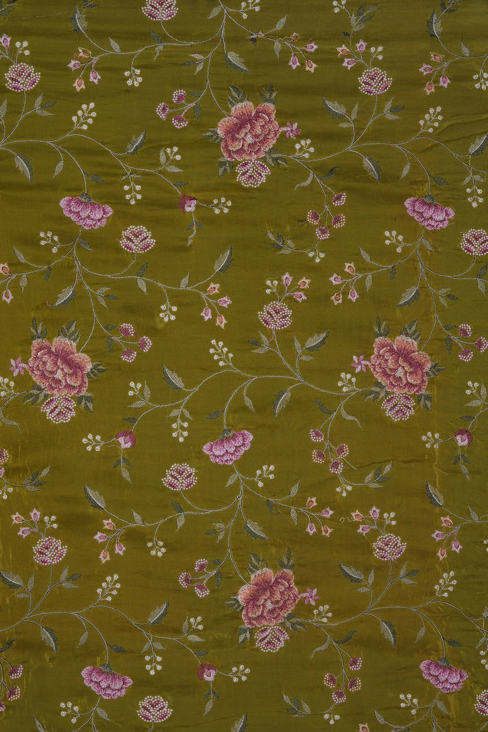 Image of Green Embroidery Saree