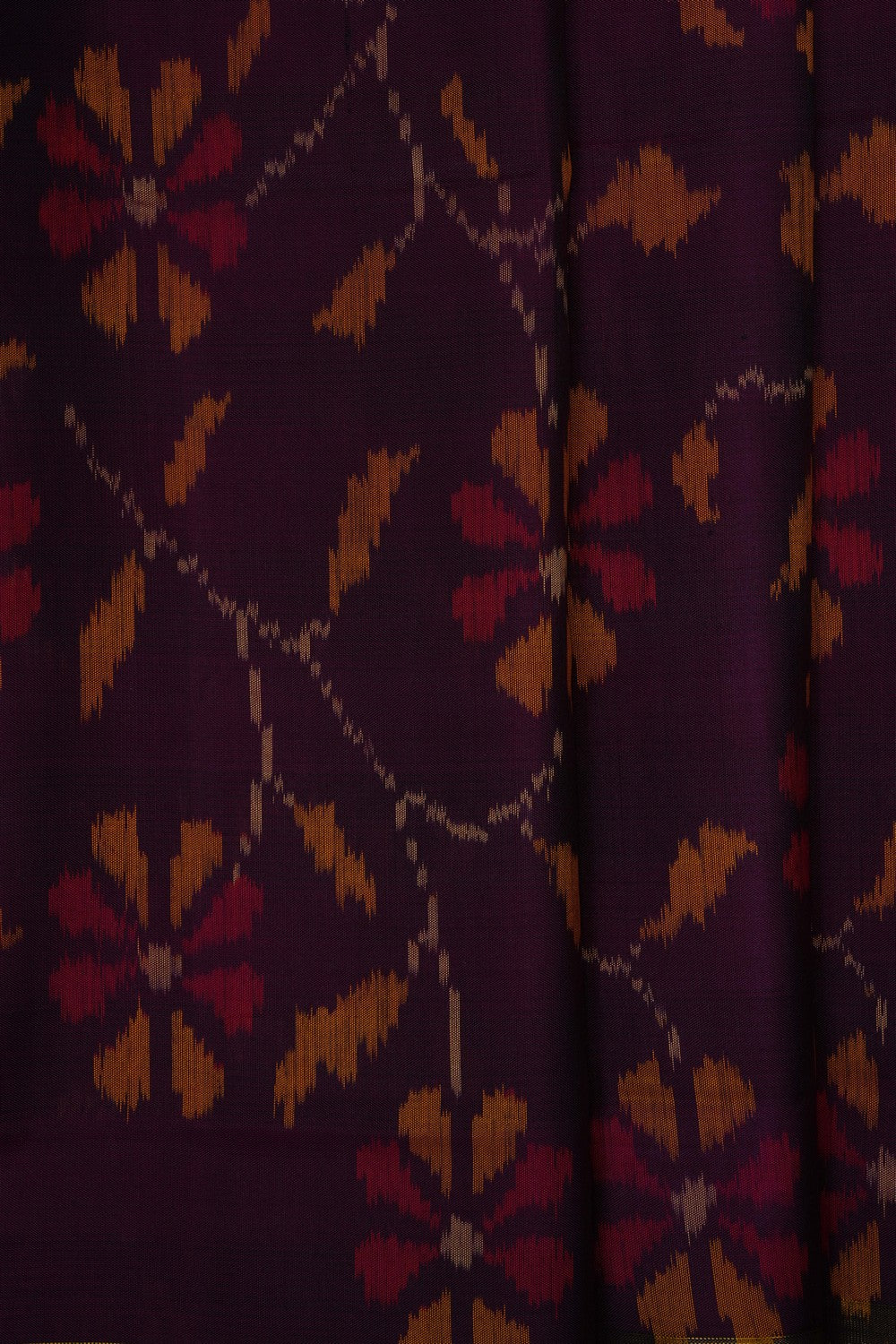 Image of Maroon Rajkot Silk Saree