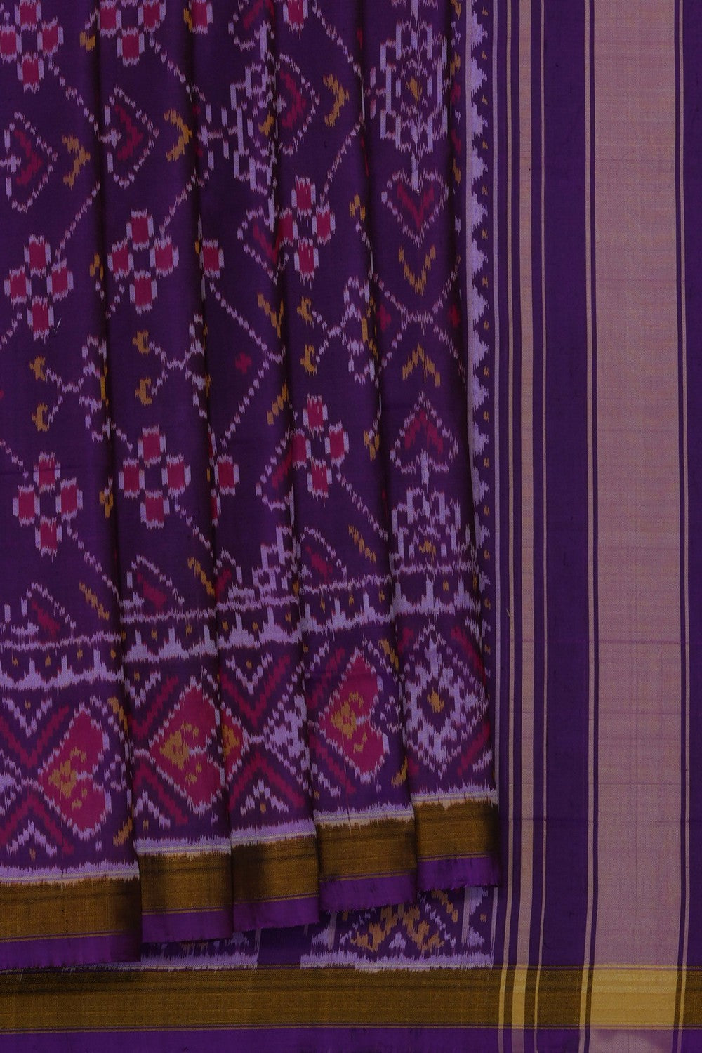 Image of Violet Rajkot Silk Saree