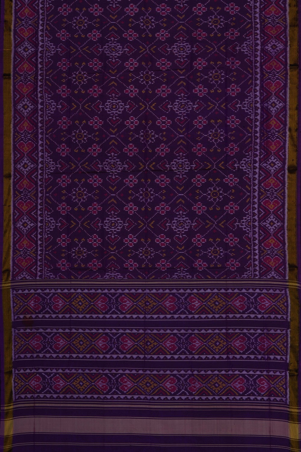 Image of Violet Rajkot Silk Saree