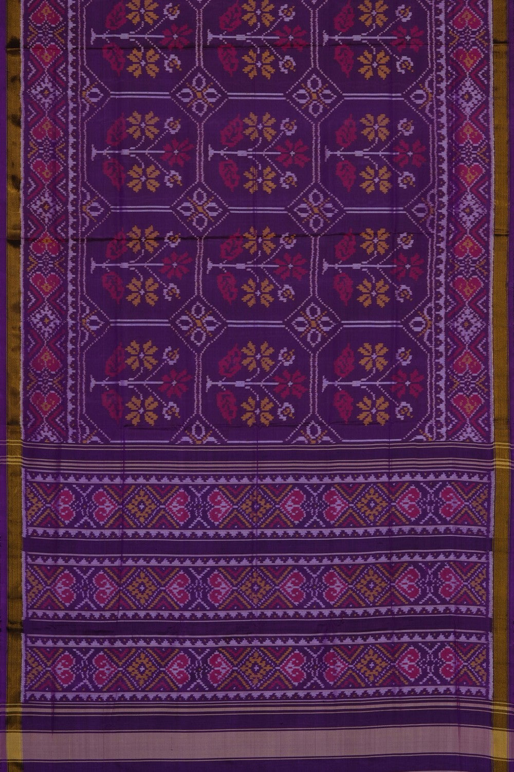 Image of Purple Rajkot Silk Saree