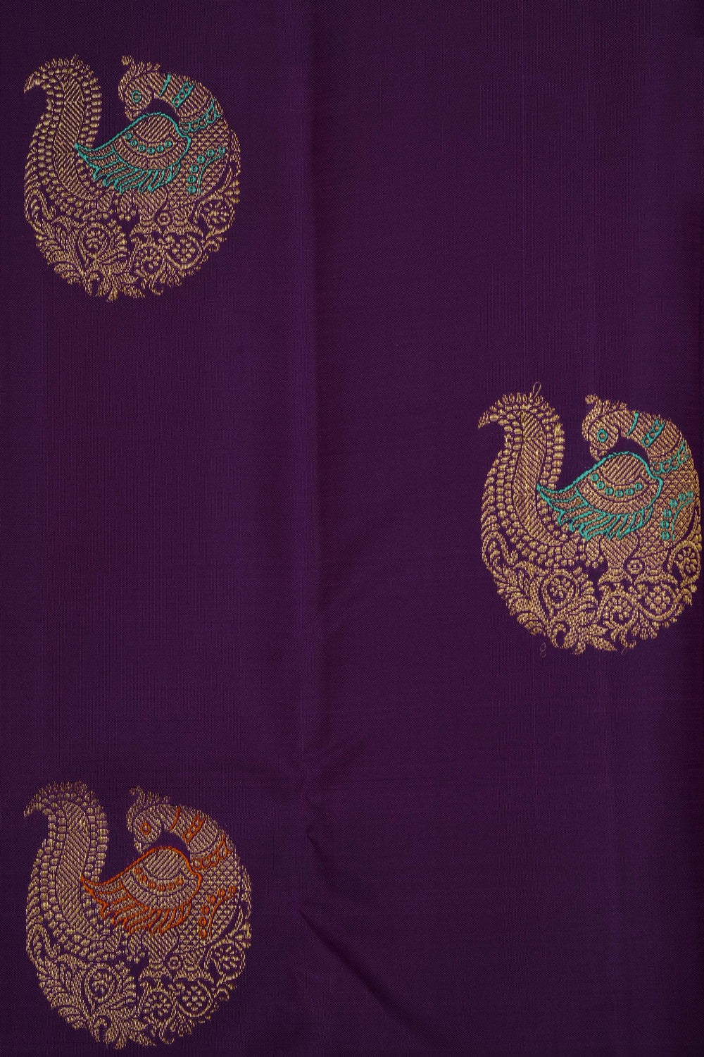 Image of Purple Kanchipattu Saree