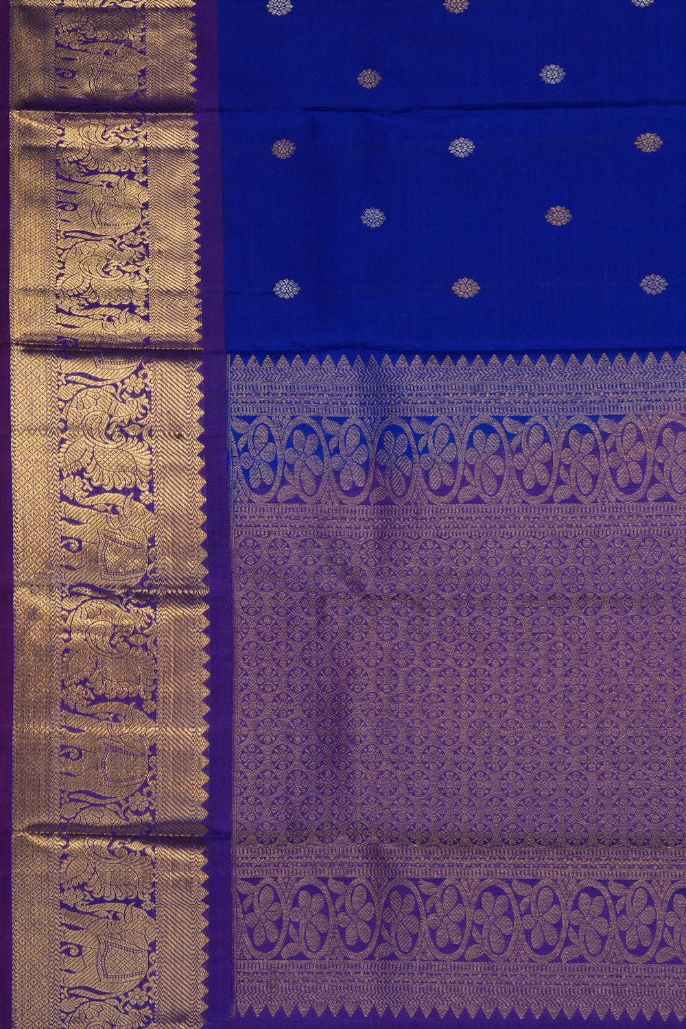 Image of Royal Blue Kanchipattu Dupatta