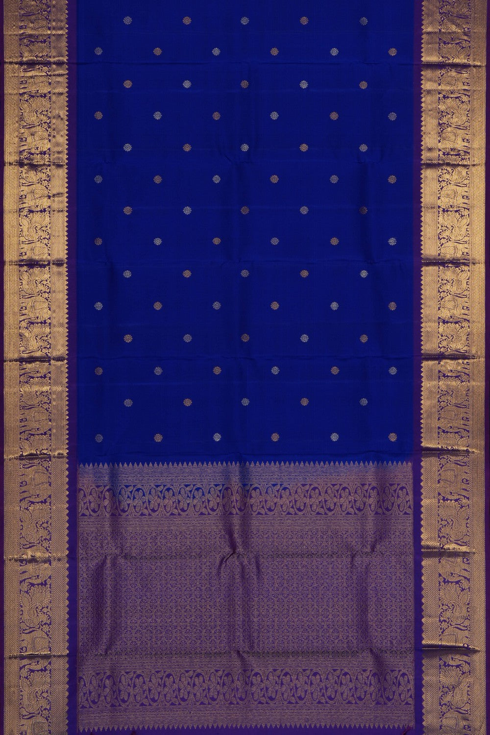 Image of Royal Blue Kanchipattu Dupatta