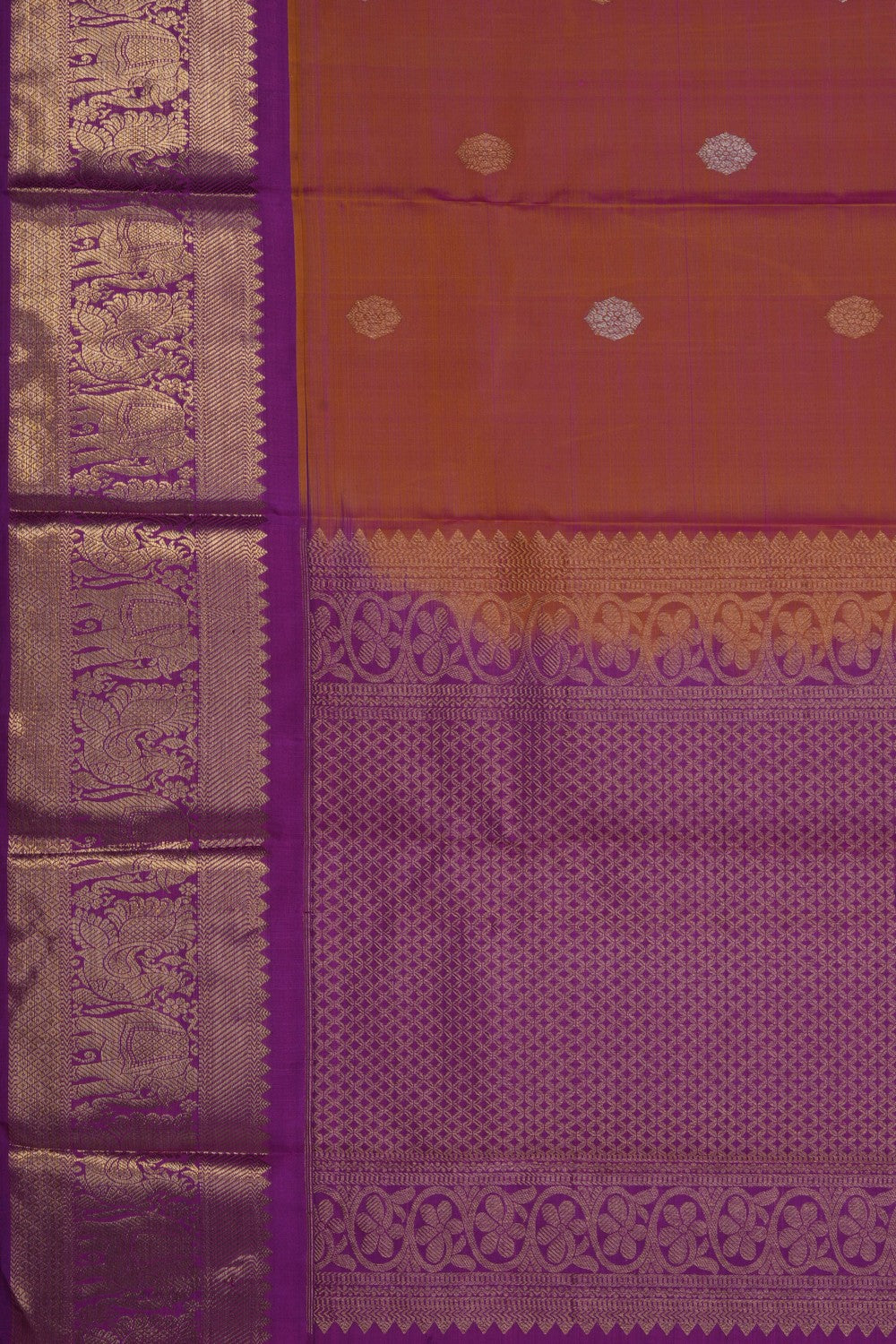 Image of Peach Kanchipattu Dupatta