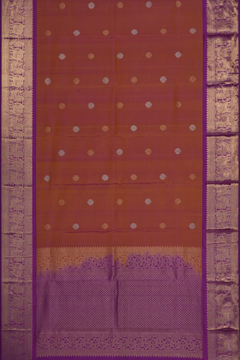 Image of Peach Kanchipattu Dupatta
