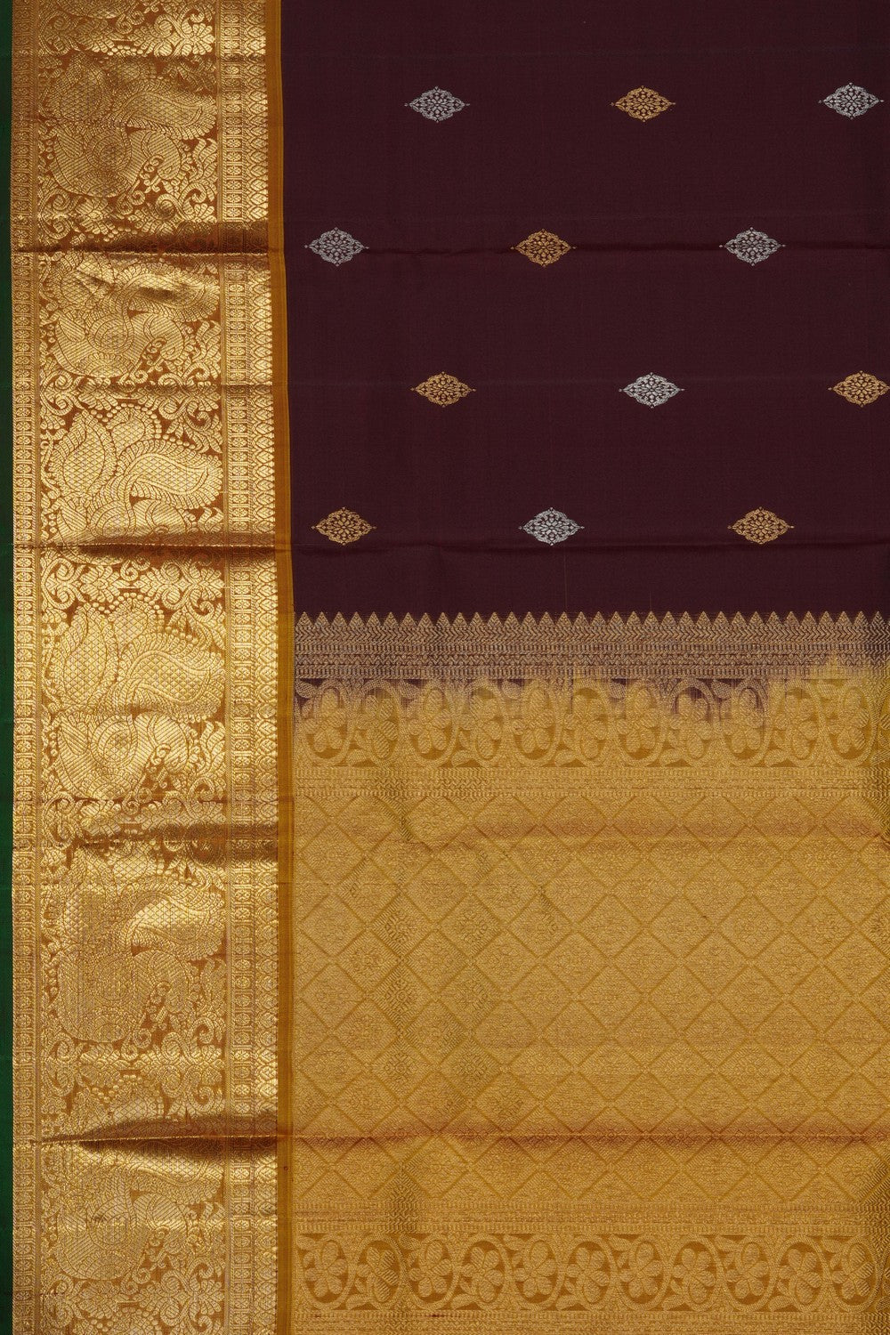Image of Brown Kanchipattu Dupatta