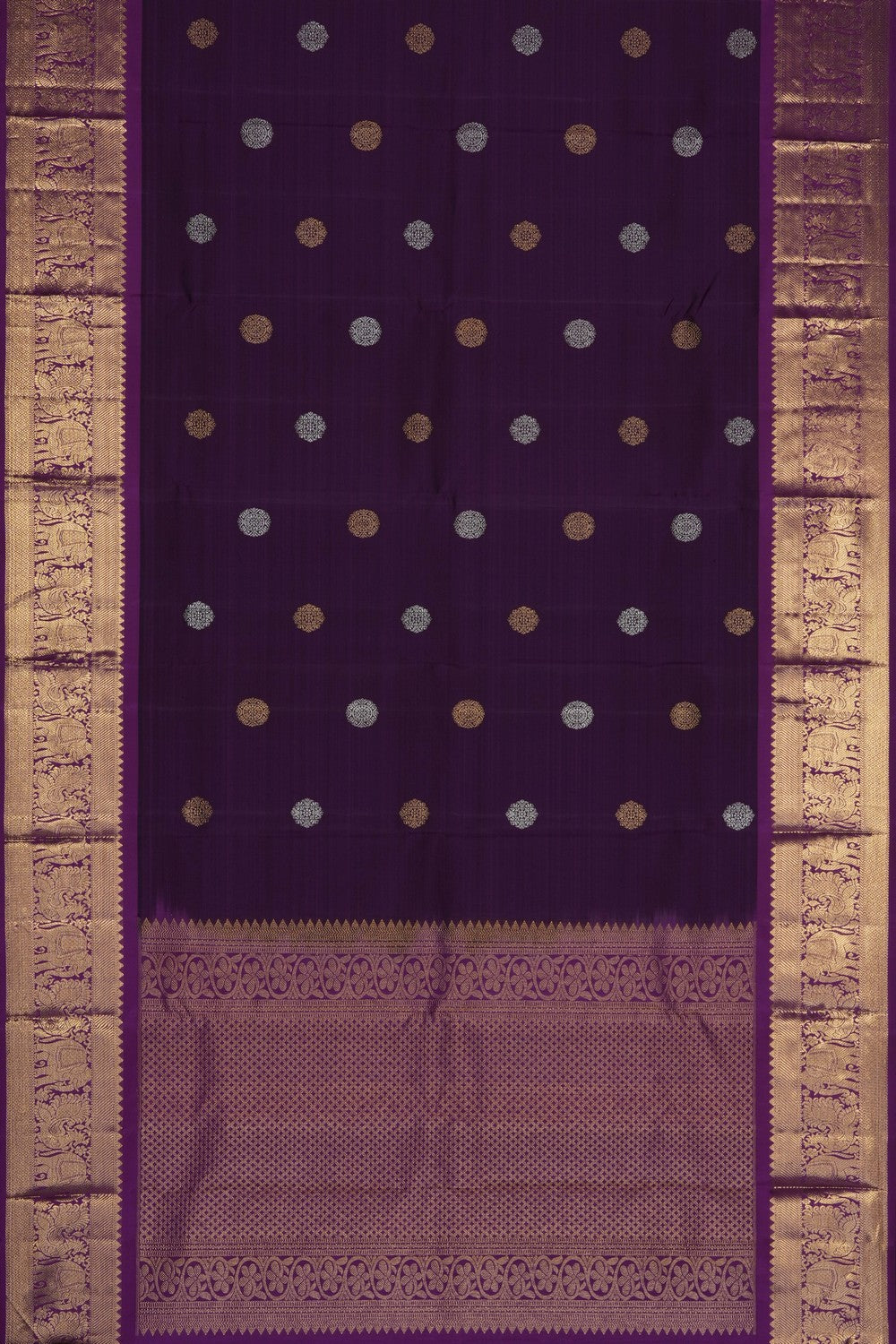 Image of Violet Kanchipattu Dupatta