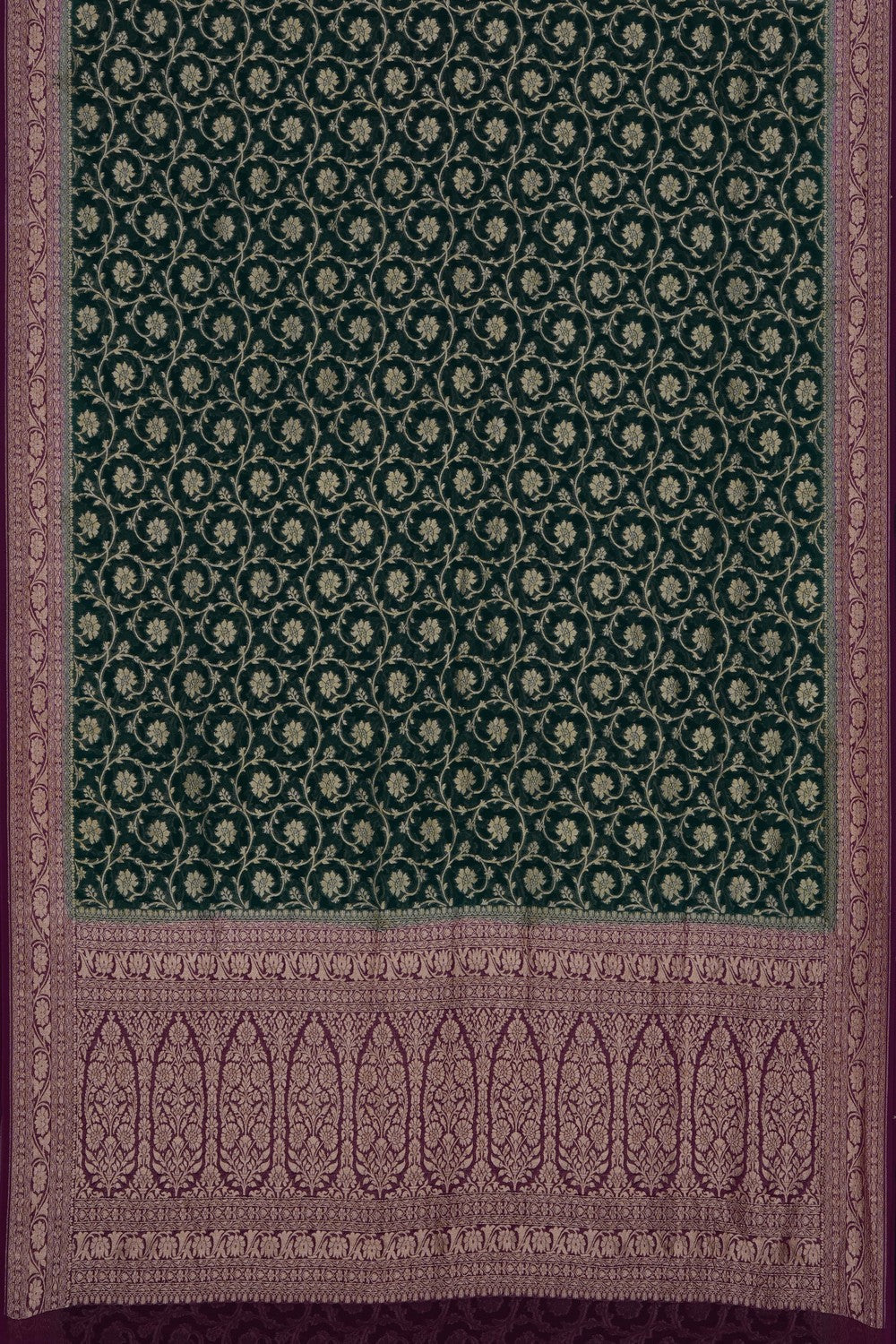 Image of Green Banarasi Georgette Saree