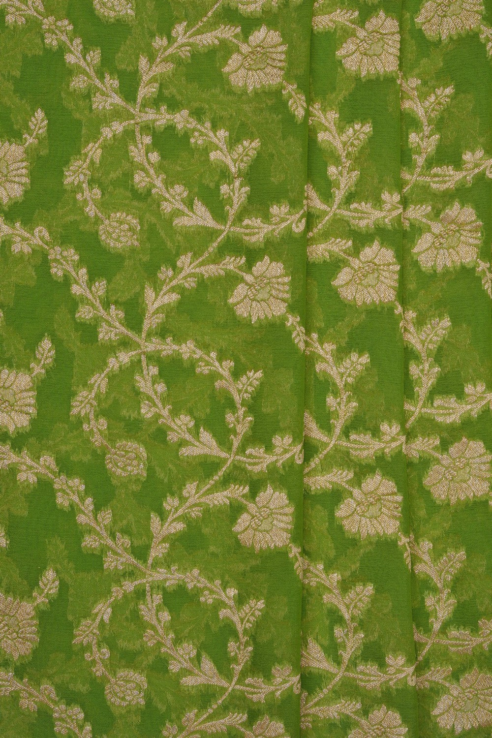 Image of Green Banarasi Georgette Saree