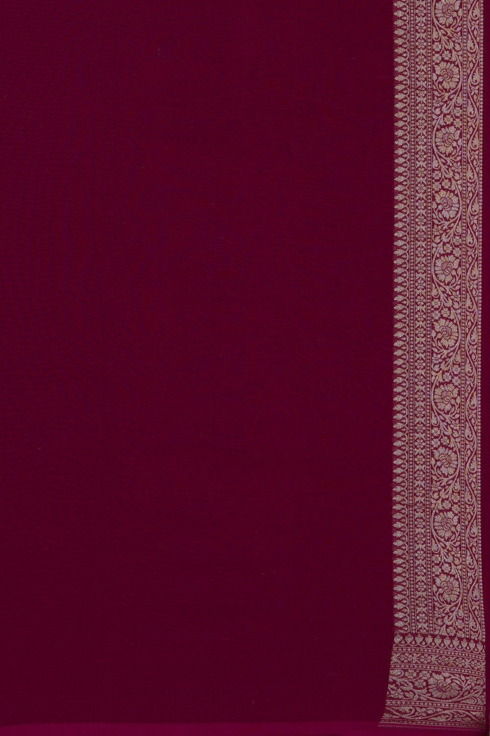 Image of Purple Banarasi Georgette Saree