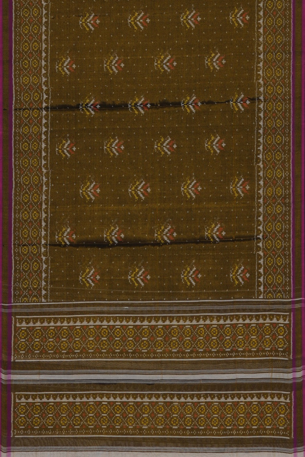 Image of Rajkot Patola Silk Unstitched Suit With Dupatta (3 Pcs Set)