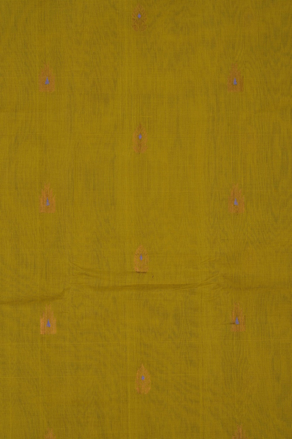 Image of Spring-Green Gadwal Cotton Saree
