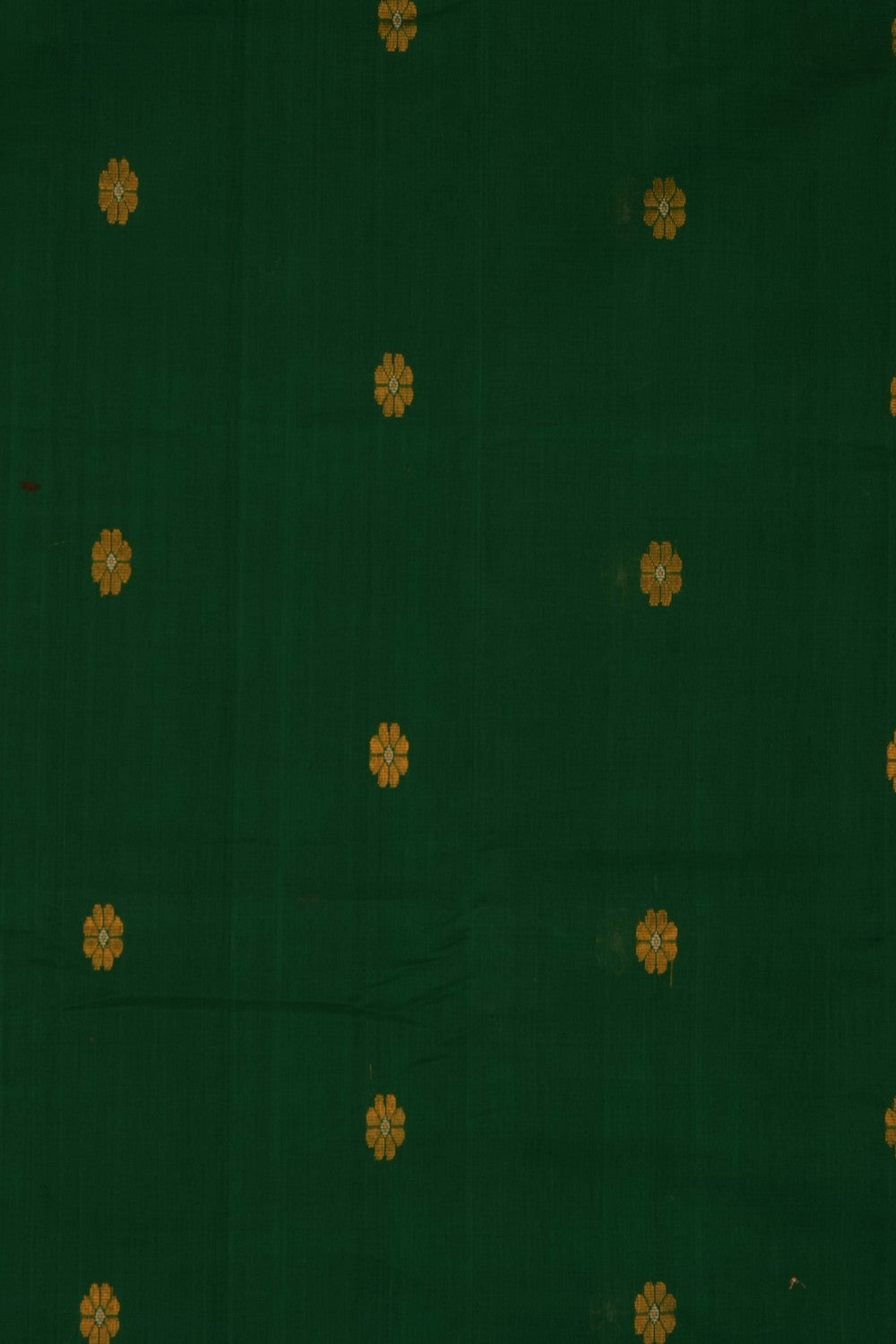 Image of Green Gadwal Cotton Saree
