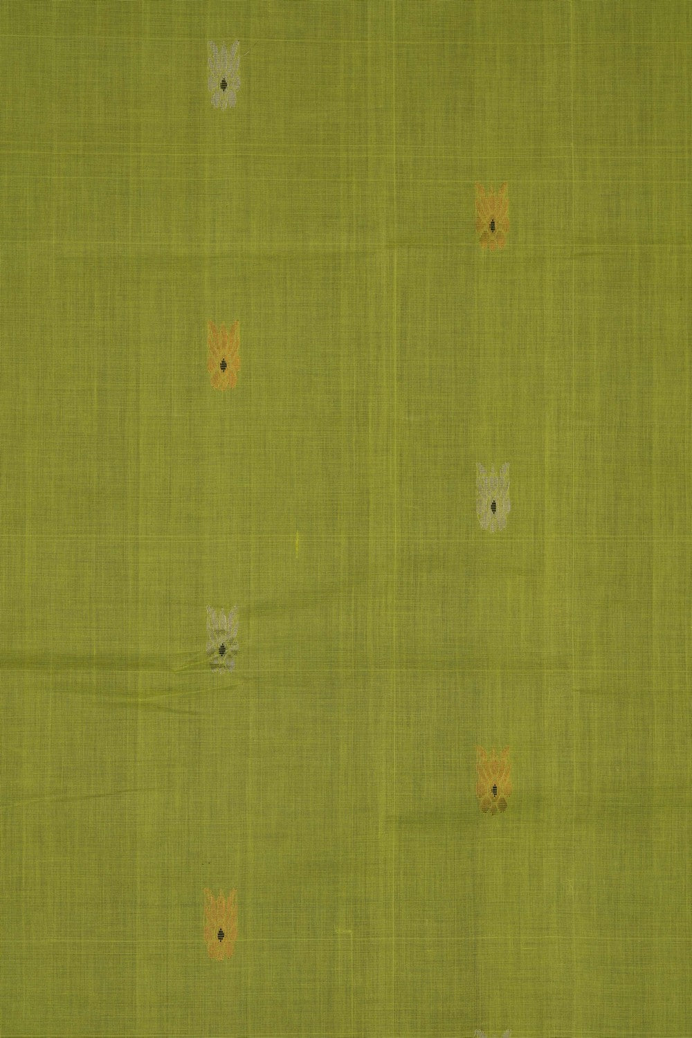 Image of Green Gadwal Cotton Saree