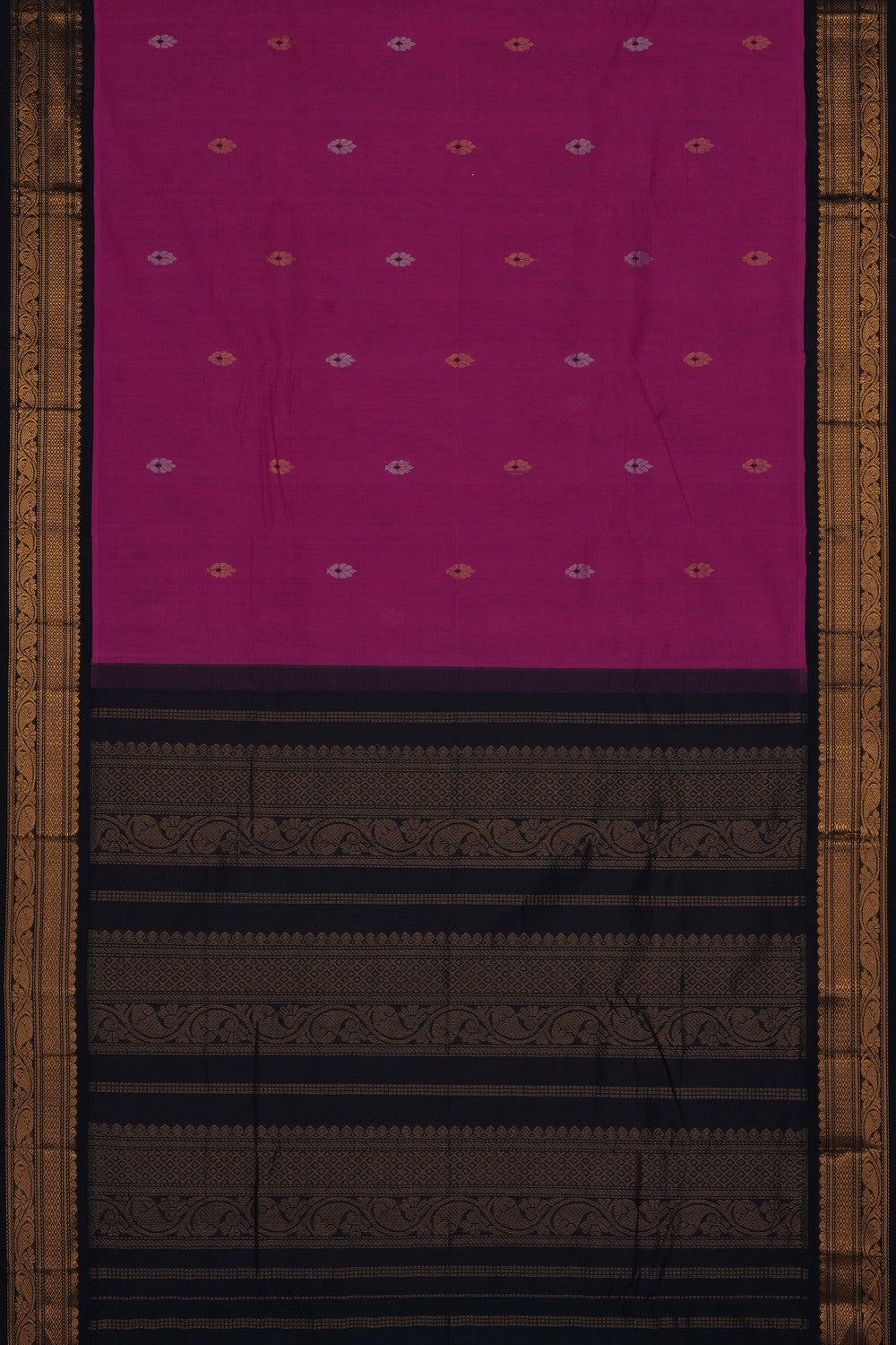 Image of Pink Gadwal Cotton Saree