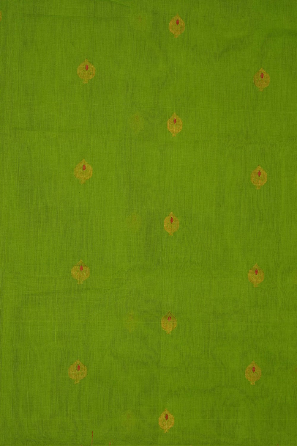 Image of Green Gadwal Cotton Saree