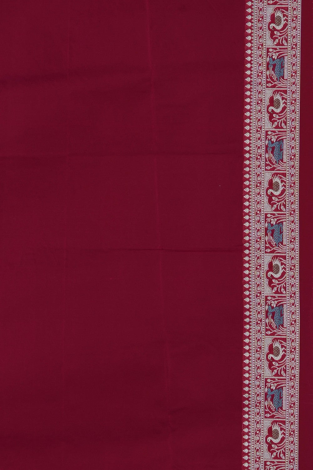 Image of Pink Banarasi Silk Saree