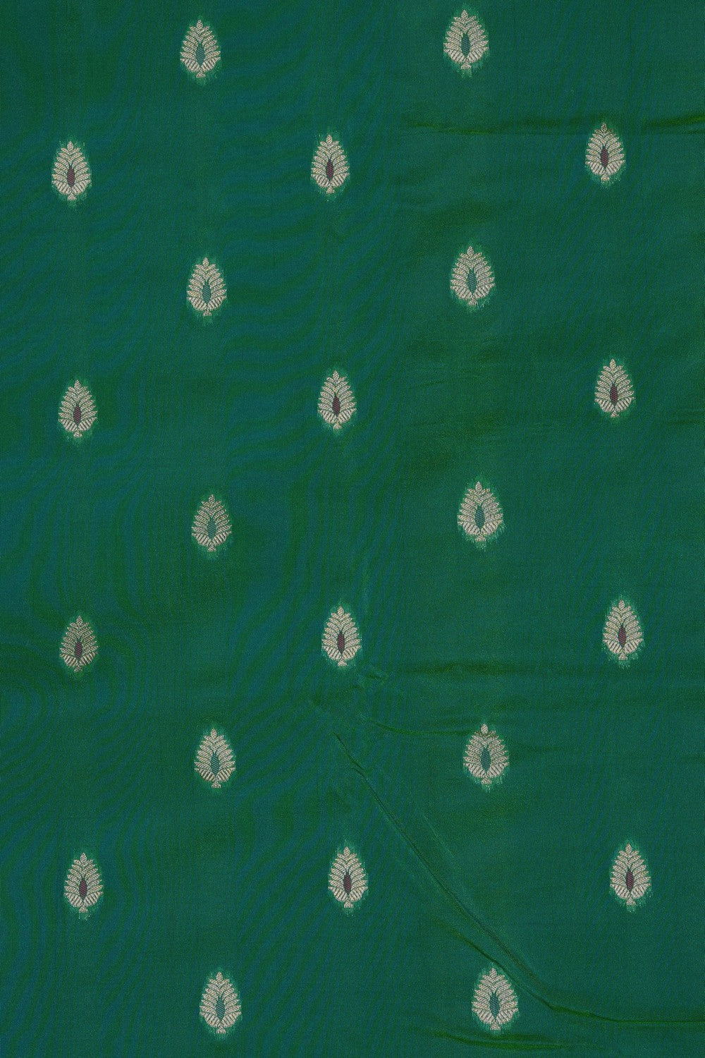 Image of Sea Green Banarasi Silk Saree