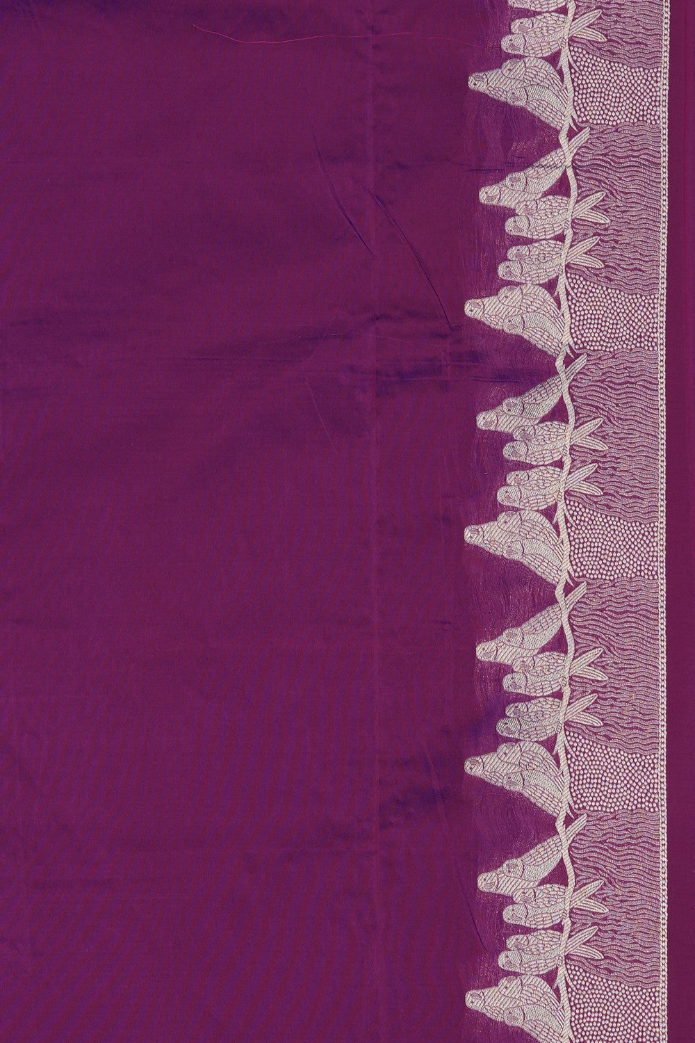 Image of Purple Banarasi Silk Saree