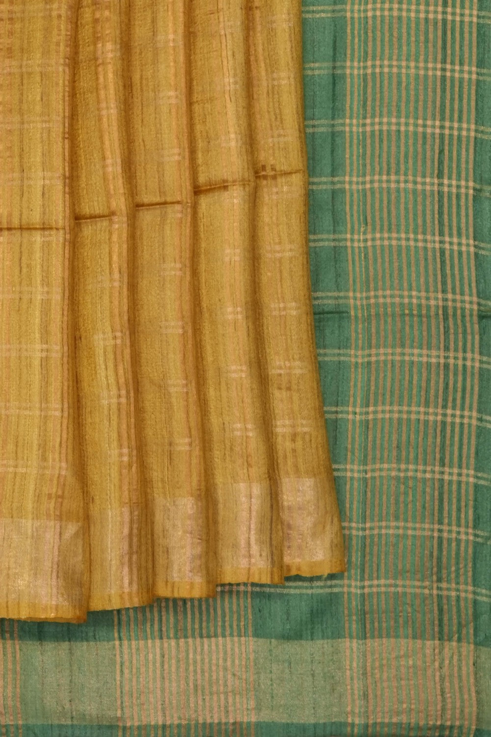 Image of yellow-tussar-silk-saree-p-18940675
