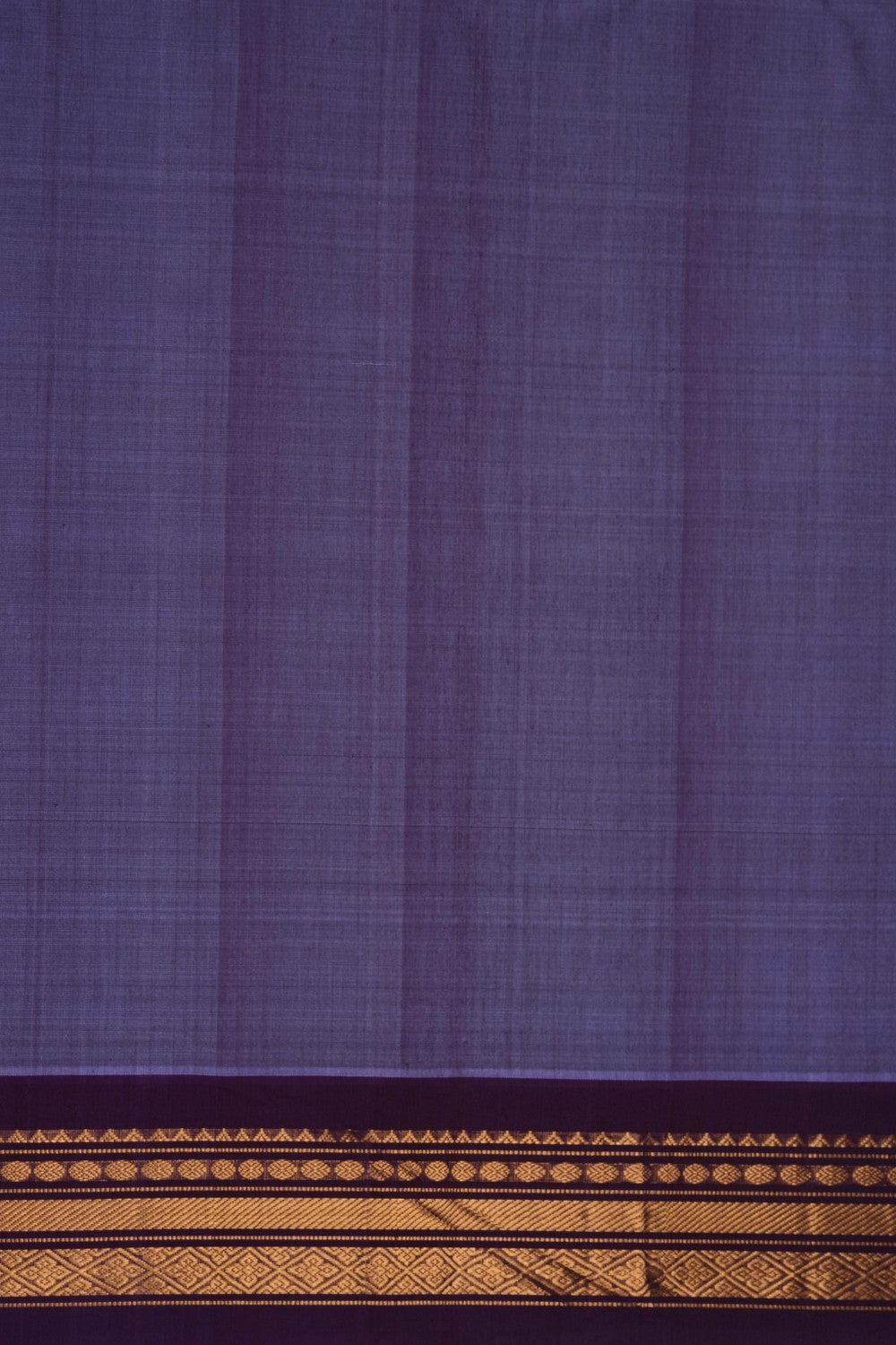 Image of Purple Gadwal Cotton Silk Saree