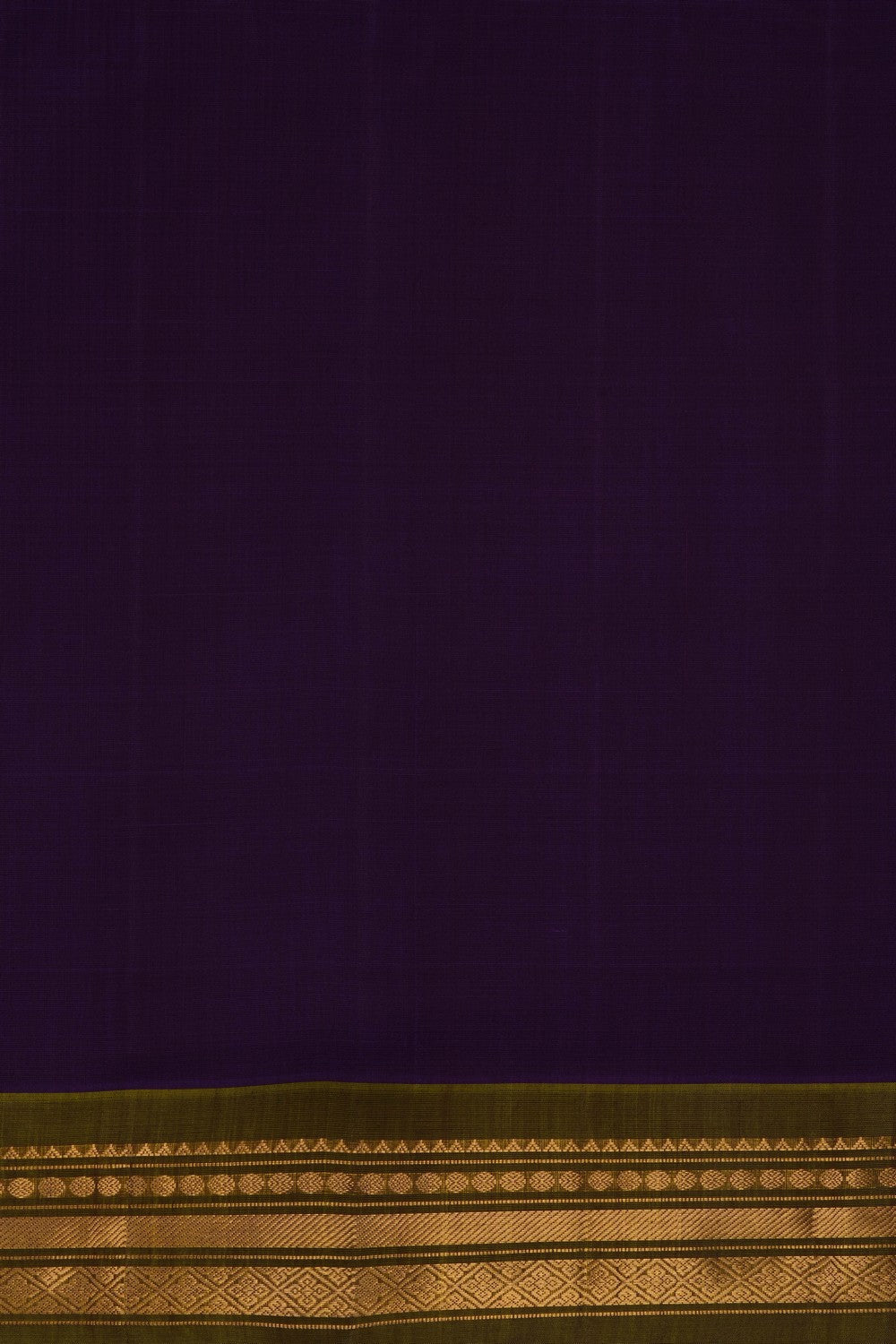 Image of Violet Gadwal Cotton Silk Saree