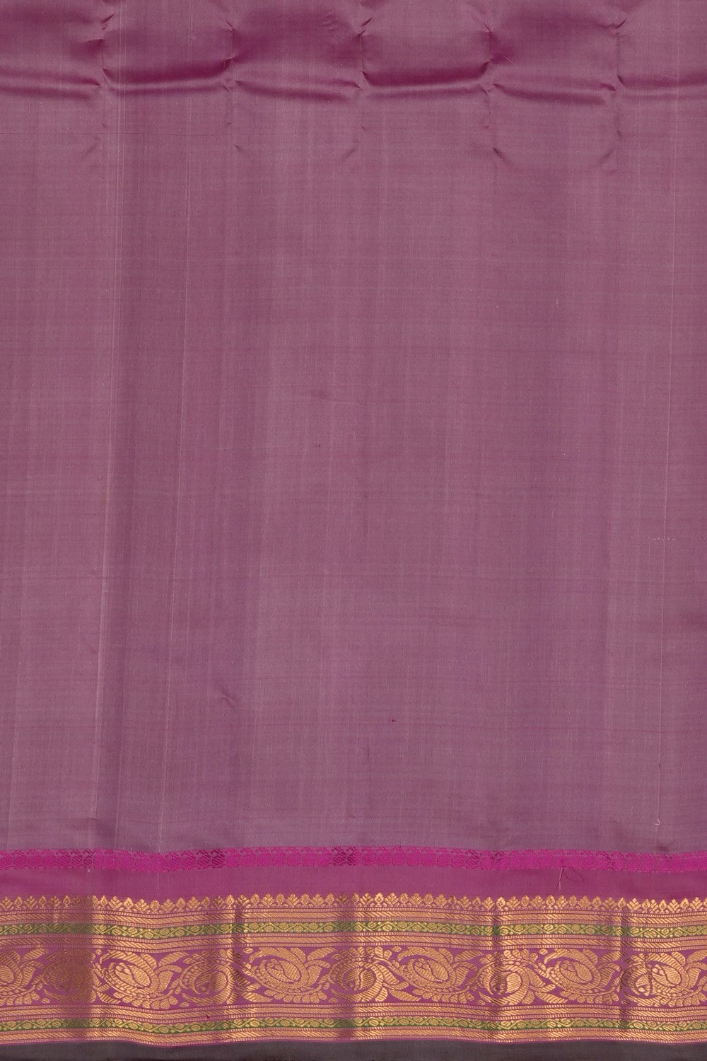 Image of Grey Gadwal Cotton Silk Saree