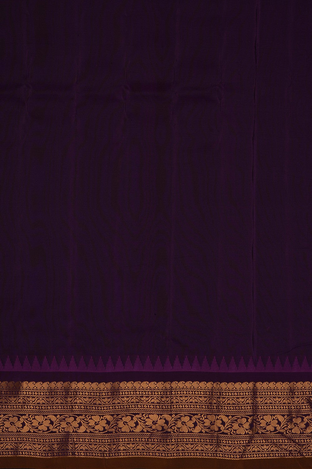 Image of Green Gadwal Silk Kattam Saree